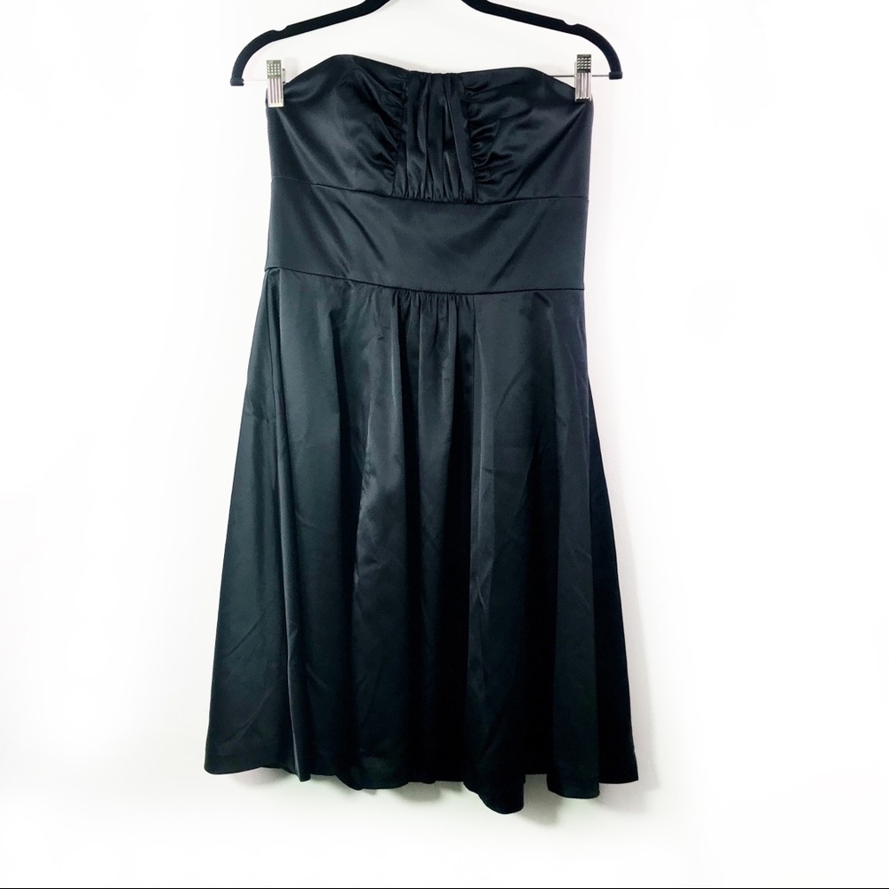WHBM Sweetheart Basic Little Black Strapless Dress
